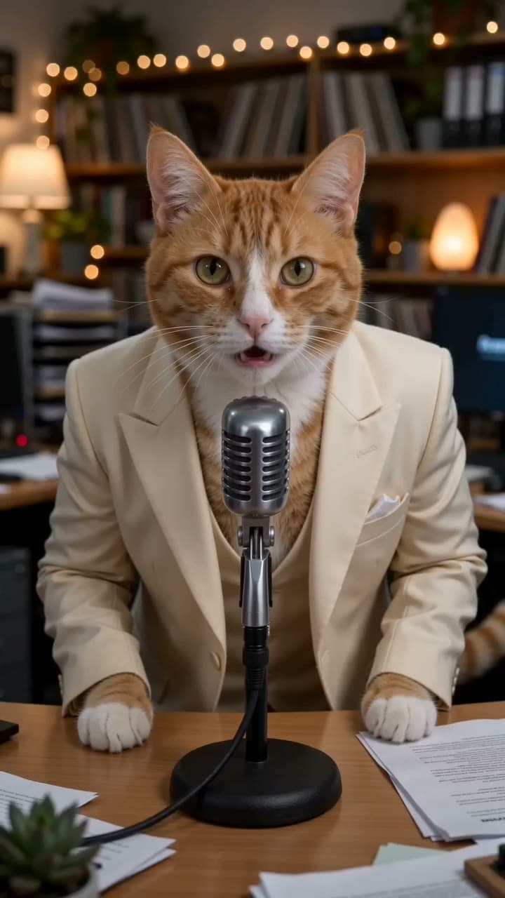 Pet in an Outstanding Tiny Desk AI video